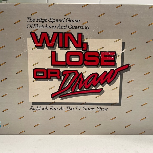 Vintage Win Lose or Draw Board Game 1987 Walt Disney Company Milton Bradley - Picture 2 of 7